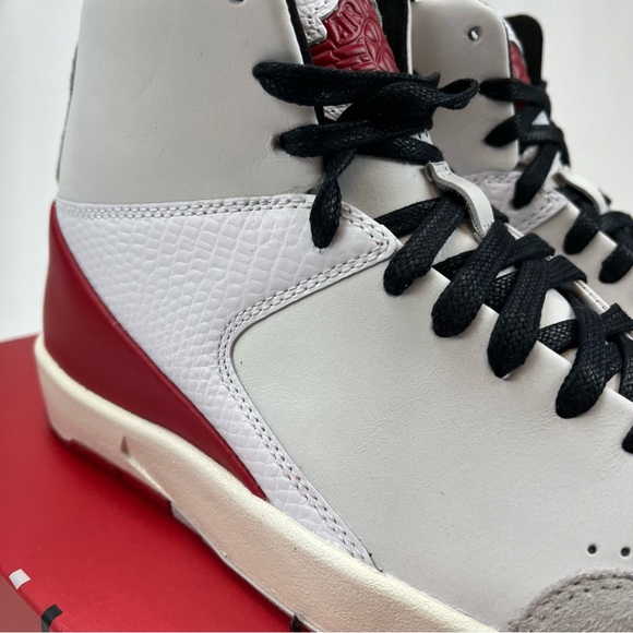 Air Jordan 2 Retro SE Nina Chanel Abney White Red Womens Size 5 - Picture 4 of 8